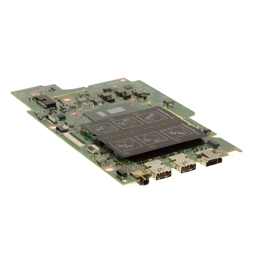 A laptop motherboard of the kind we repair at component level